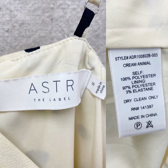 ASTR the label leopard print slip cowl neck skater A Line dress Size Small - Picture 11 of 15